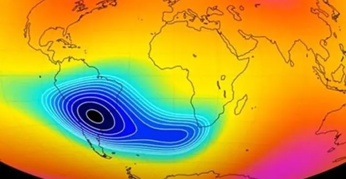 Campo magnético que está sob o Brasil preocupa a NASA