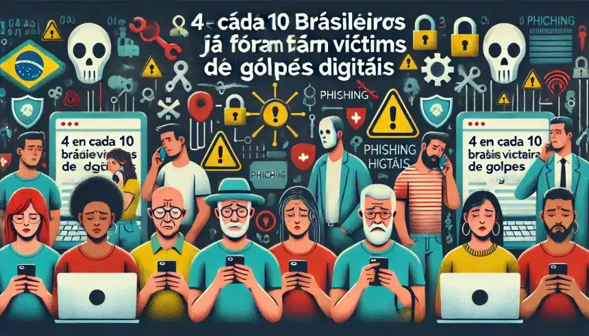 4 em cada 10 brasileiros já foram vítimas de golpes digitais