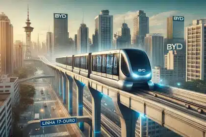 BYD domina o Brasil e vende monotrilos para linhas 17 e 15 do metrô de São Paulo