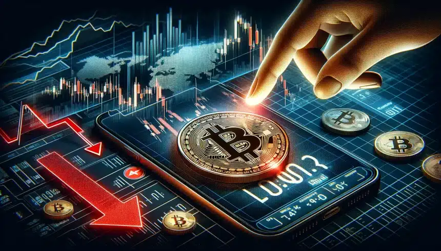 Bitcoin próximo de perder o suporte