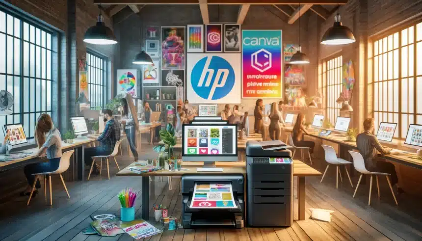 HP e Canva se juntam para impulsionar o design e a impressão