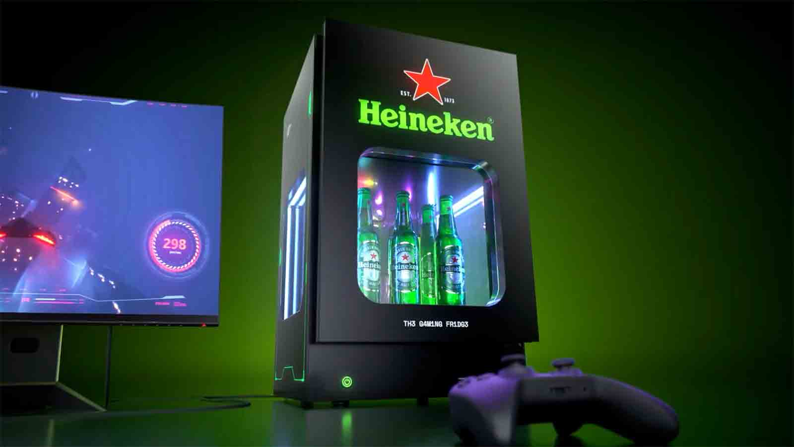 The Gaming Fridge geladeira gamer da Heineken