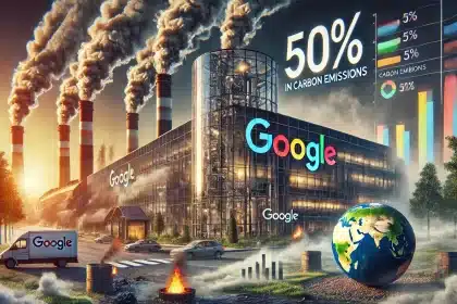 Aumento de 50% nas emissões de carbono do Google coloca meta climática em risco