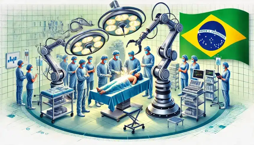 Cirurgia com robôs no Brasil