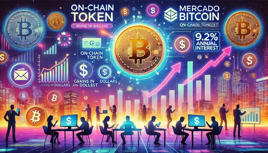 Mercado Bitcoin lança Token On-Chain com ganho em dólar e juros de 9,2% ao Ano