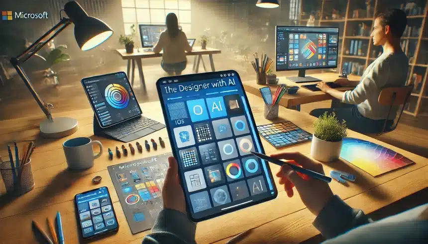 Microsoft Designer com IA está agora disponível para todos os usuários de iOS e Android