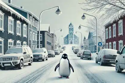 Pinguim é visto andando em cidade na Argentina.