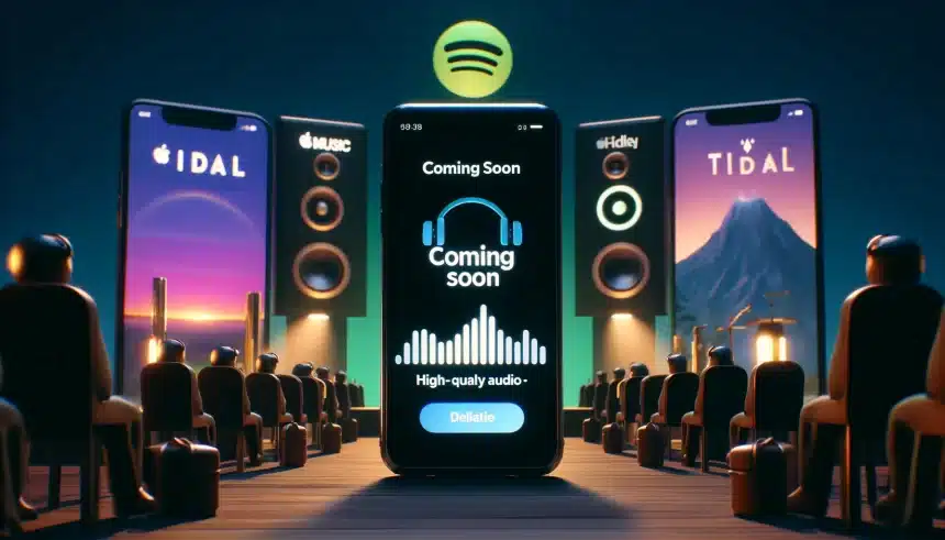 Spotify continua só na promessa de áudio melhorado, enquanto concorrentes já oferecem recurso