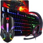 Kit Gamer Evolut: mouse, teclado, headset e mouse pad