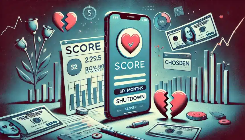 App de namoro Score, baseado em saúde da conta bancária, é encerrado após seis meses