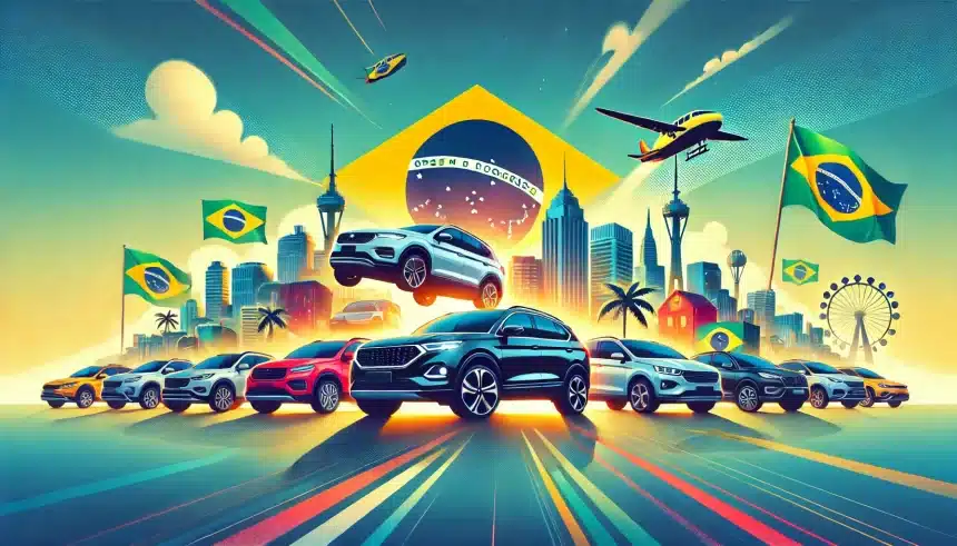 Carros chegam ao Brasil