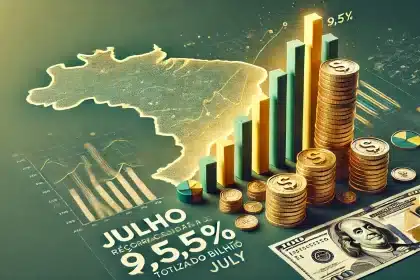 Julho registra crescimento de 9,55% na arrecadação federal, totalizando R$ 231 bilhões