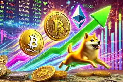 Bitcoin, Ethereum e Dogecoin recuperam perdas após anúncio da taxa de juros do Fed