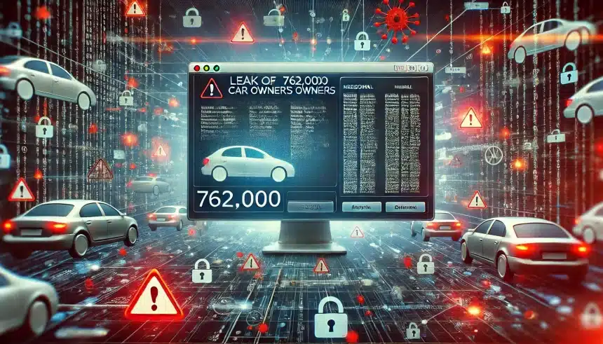 Dados de 762 Mil proprietários de carros vazam online