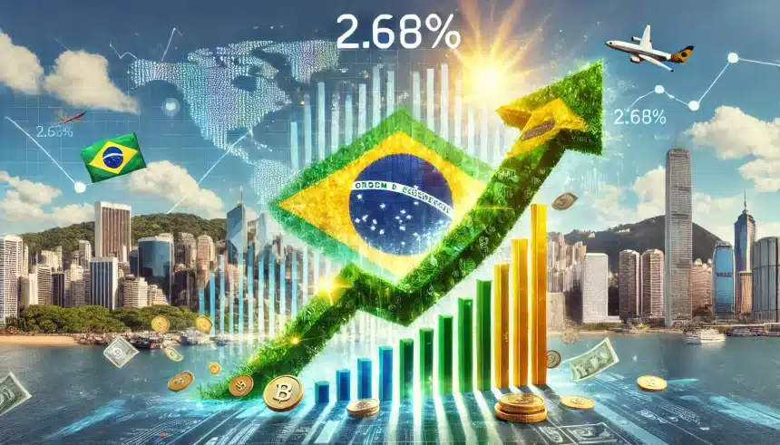 Economia brasileira em Alta: Projeção de expansão sobe para 2,68% em 2024