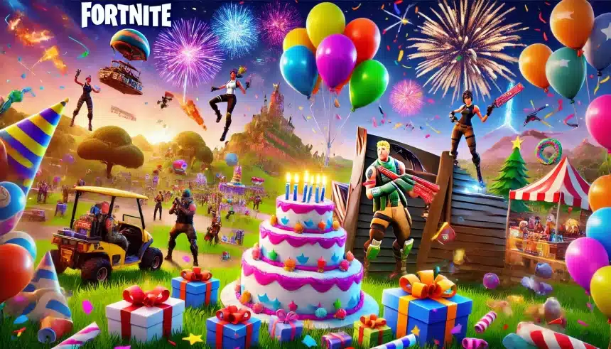 Fortnite celebra aniversário com eventos desafios e recompensas