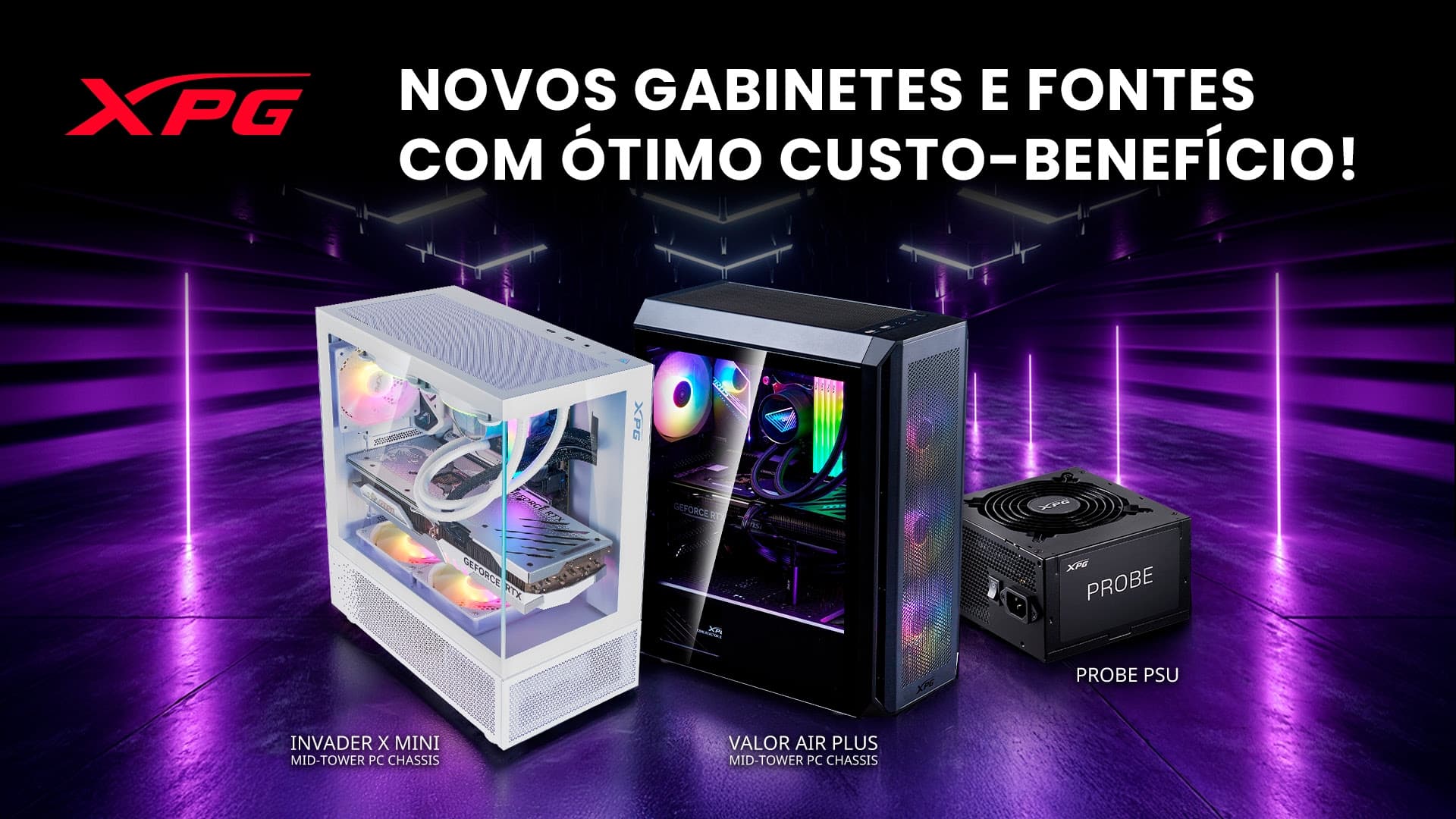 Gabinete gamer com bom custo benefício