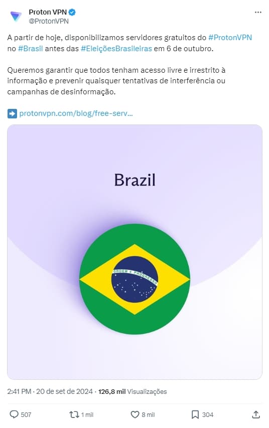 ProtonVPN de Graça