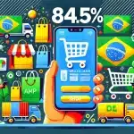 84,5% dos brasileiros preferem apps para compras