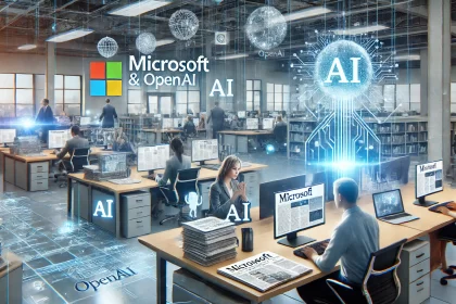 Microsoft e OpenAI investem mais de R$ 55 milhões para levar IA às redações de jornais