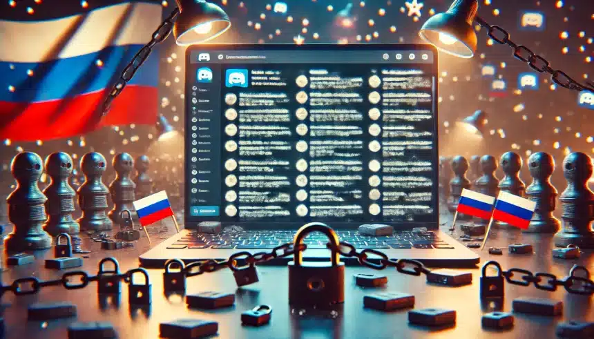 Rússia impõe controle no Discord: Quase mil postagens removidas