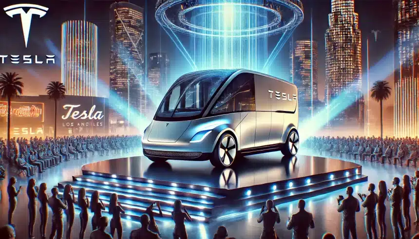 Tesla revela protótipo do Robovan autônomo durante evento em Los Angeles