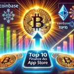 Com explosão das Criptos, Coinbase volta ao top 10 e lidera finanças na App Store