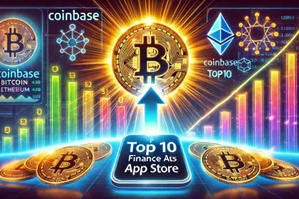 Com explosão das Criptos, Coinbase volta ao top 10 e lidera finanças na App Store