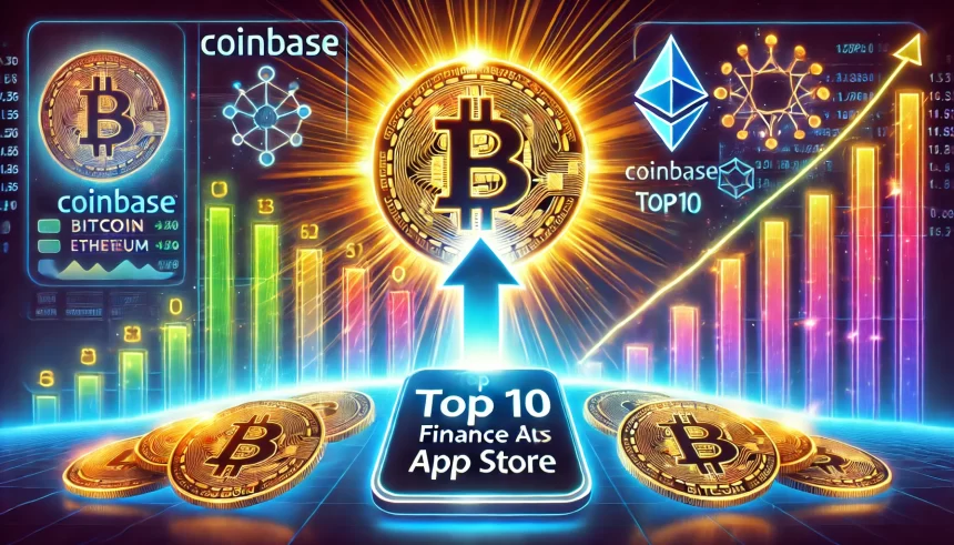 Com explosão das Criptos, Coinbase volta ao top 10 e lidera finanças na App Store