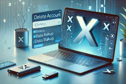 Como encerrar a conta no X com segurança e backup dos dados