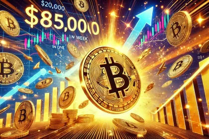 Explosão do Bitcoin: BTC Atinge US$ 85 mil com ganhos de US$ 20 Mil em uma semana