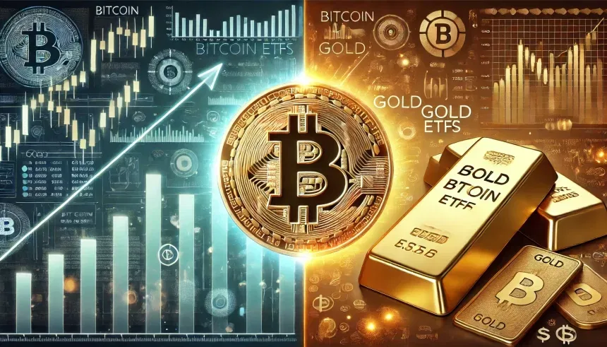 ETF de Bitcoin supera o ETF de ouro