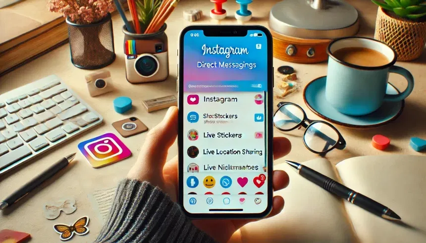 Instagram lança novos recursos de mensagens diretas com adesivos, apelidos e localização ao vivo