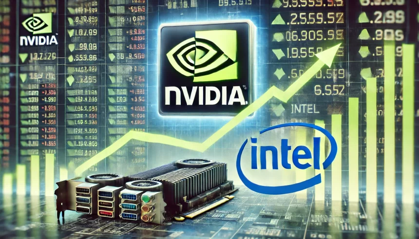 Intel Fora: Nvidia assume posição de destaque no Dow Jones industrial