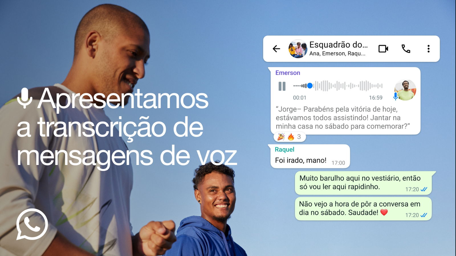 Transcrição de áudio em texto é novidade no WhatsApp