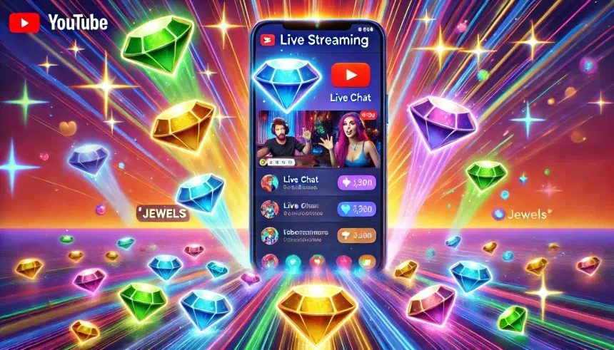 YouTube lança Jewels, novidade para presentear streamers em transmissões ao vivo verticais