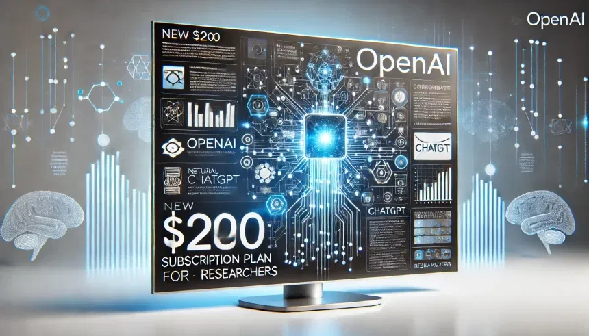 OpenAI anuncia nova assinatura ChatGPT de US$ 200 para pesquisadores