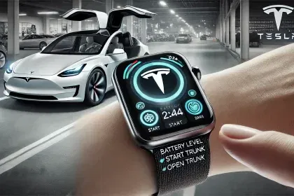 Tesla 2024 Libera App exclusivo para Apple Watch na nova atualização