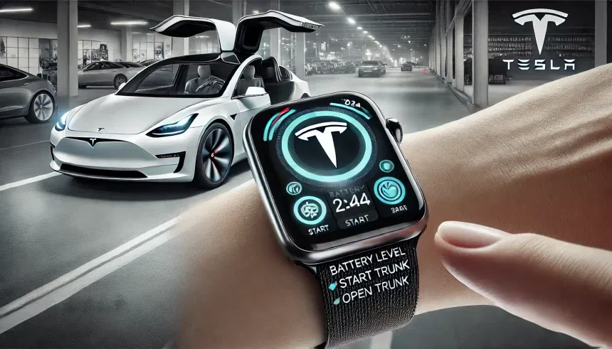 Tesla 2024 Libera App exclusivo para Apple Watch na nova atualização