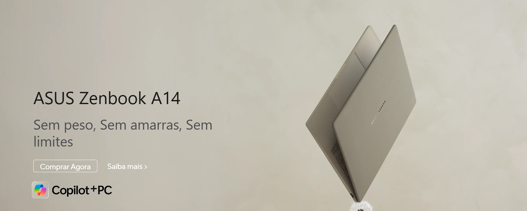 Novo notebook ASUS